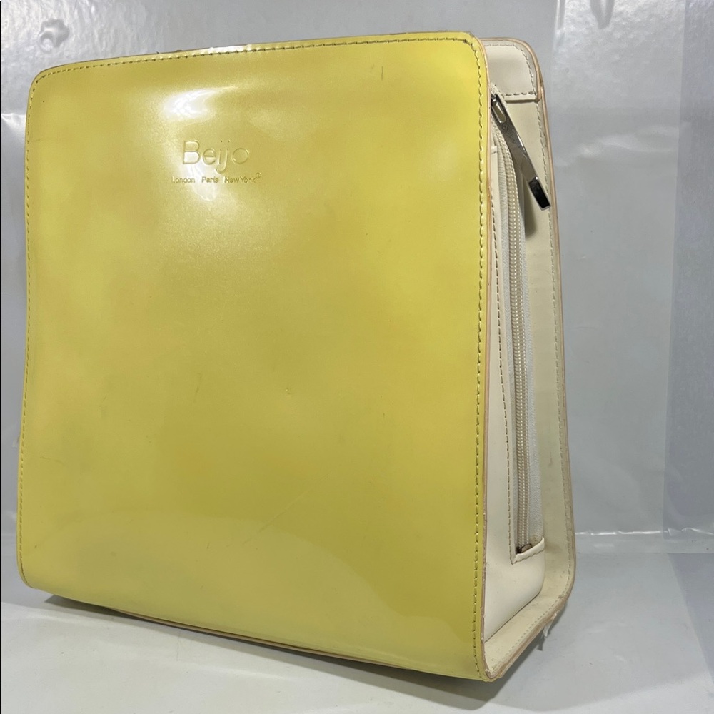 Beijo Yellow and Cream Backpack